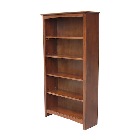International Concepts Shaker Bookcase, 60"H, Espresso SH581-3226A